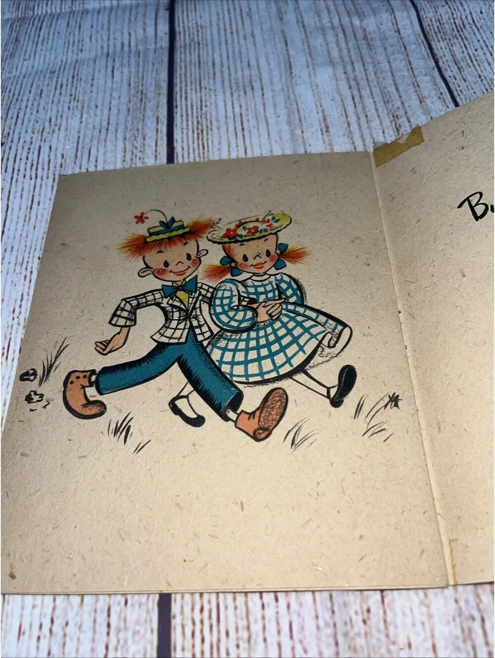 Lots Of Four Vintage Greeting Cards Get Well Soon And Sweet 16- 1940’s
